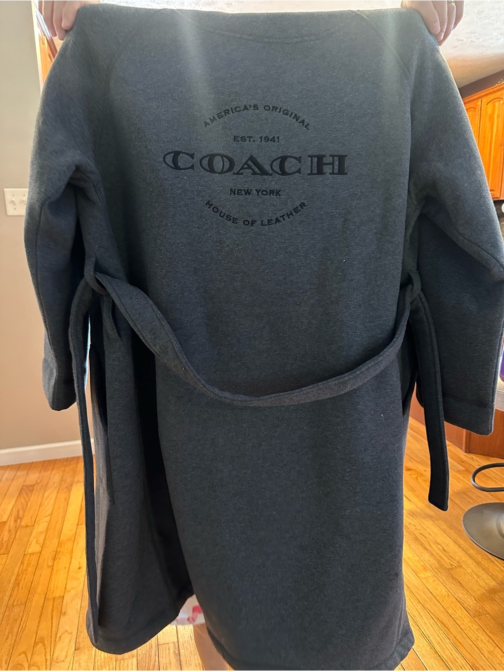 Coach Limited edition House of leather Men’s Robe Large hooded